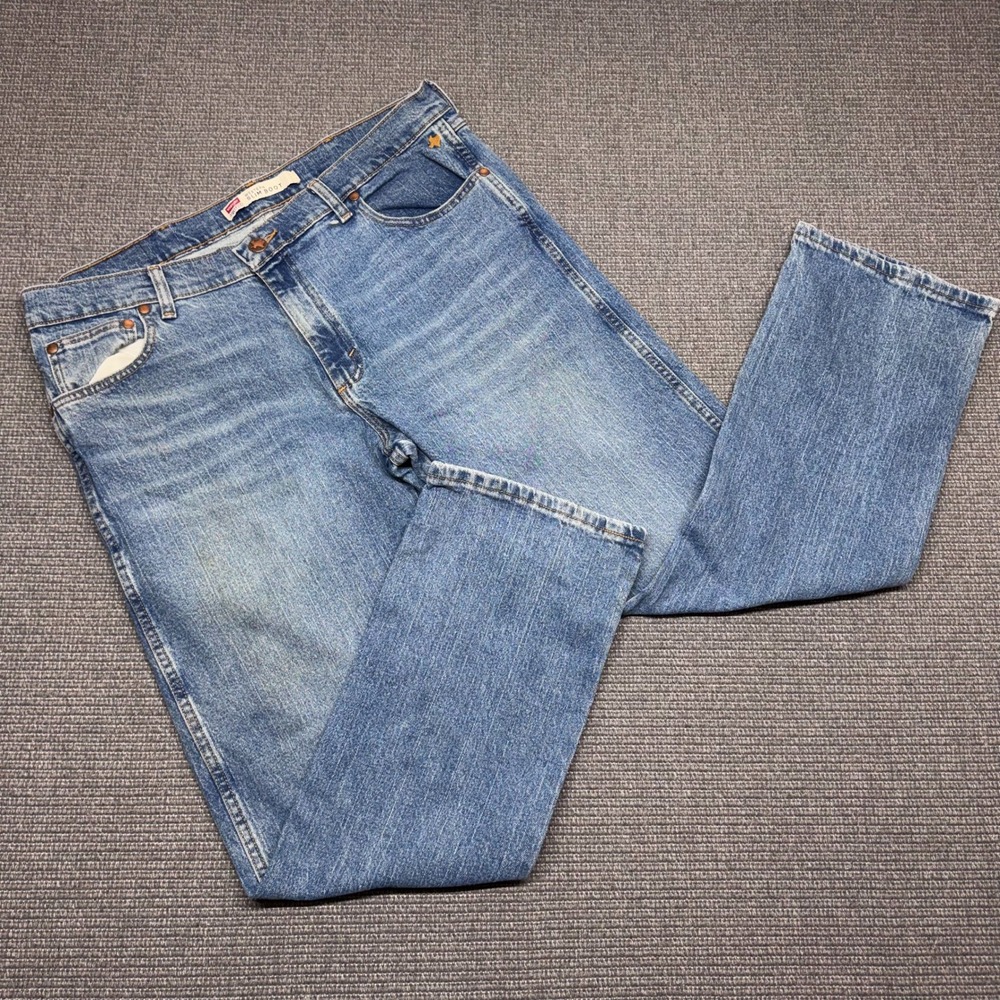 Wrangler Rooted Western Slim Boot Jeans Blue 36x32 93TXWWO Hopper Farm